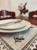 Picture of Eugen Übelhör Almrausch Grau & Dunkel Blau - Floral Dining Items