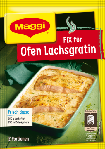 Maggi Fix für Ofen Lachsgratin – Austrian-style Salmon Gratin seasoning mix UK