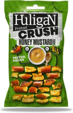 Show details for Huligan Pretzel Crush Honey Mustard 18 x 65g Picture of Huligan Pretzel Crush Honey Mustard 18 x 65g