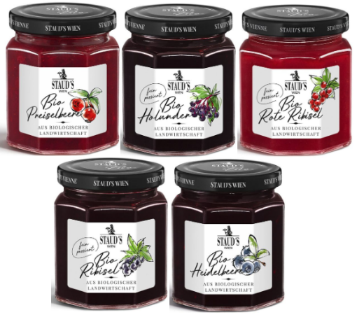 Picture of Staud's Wien Bio Organic Fruit Jams 250g