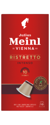 Picture of Julius Meinl Ristretto Intenso NESPRESSO Biodegradable Capsules *BEST BEFORE JAN 2026*