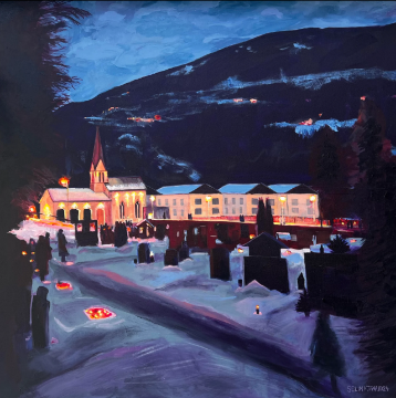 Show details for "Behind Your Goodbyes", Austrian painting by Selina Javaid Picture of "Behind Your Goodbyes", Austrian painting by Selina Javaid