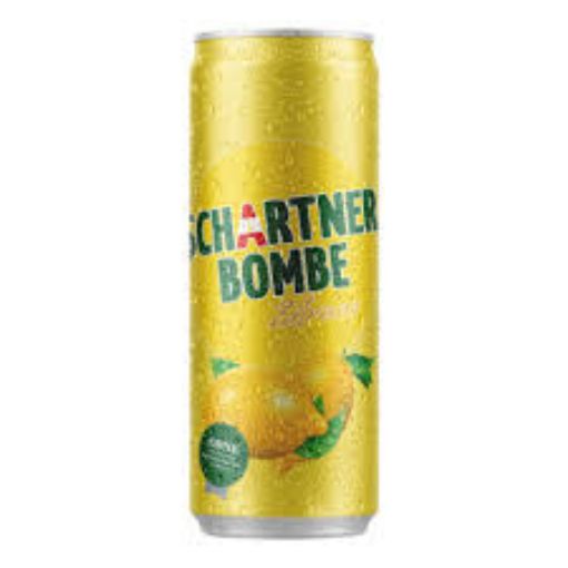 Picture of Schartner Bombe zitrone - Lemon soda fizzy soft drink can 330ml