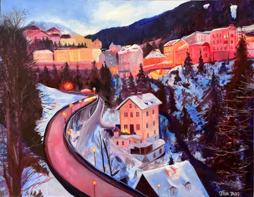 Picture of Bismarckstrasse, Austrian painting by Selina Javaid