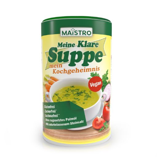 Picture of Maistro Meine Klare Suppe - Delicious Austrian Clear Soup Stock - 900g, Vegan